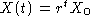 X(t+1)=r^tX(0)
