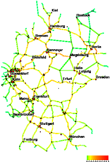 Autobahnnetz Deutschland